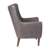 Flash Furniture Dark Gray Faux Leather Wingback Accent Chair QY-B235-DGY-GG